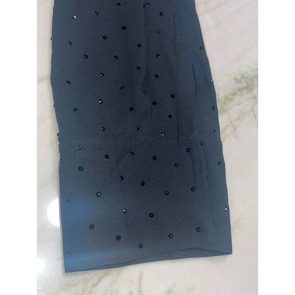 Blumarine Hot Fix Crystal Long Sleeve Crop Top in Nero Black 38 2 Womens Cropped - Picture 10 of 16